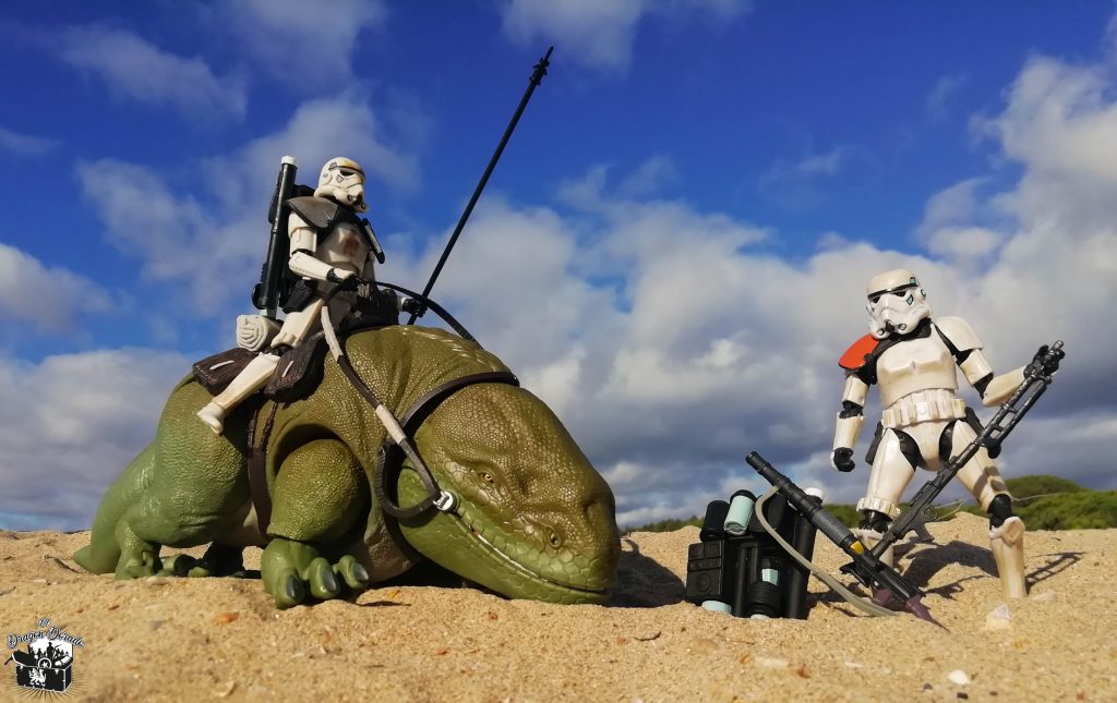 STAR WARS BLACK SERIES SANDTROOPER Y DEWBACK